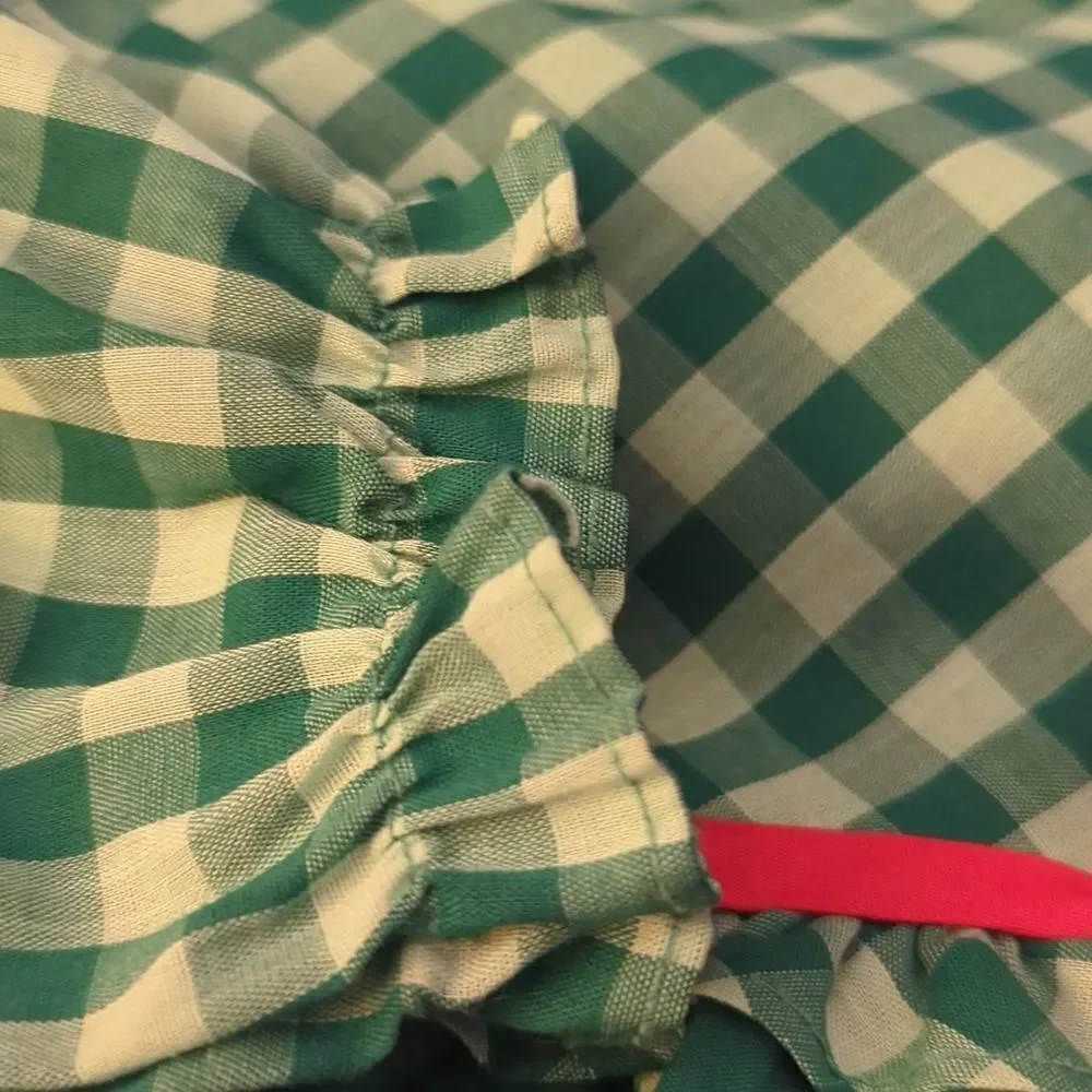 Carol Evans girls‎ green checkered vintage dress Penney's size 4